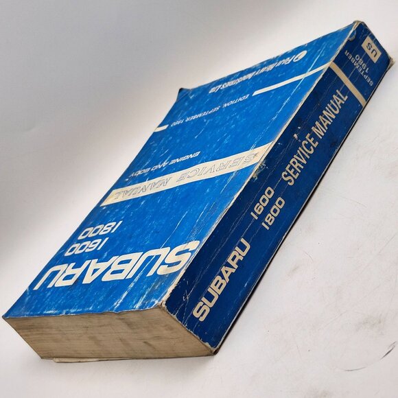 Subaru 1600 1800 Service Manual Engine & Body September 1980 Fuji Heavy Ind - Picture 3 of 4